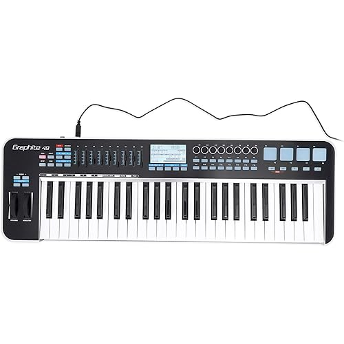Samson Graphite 49 Key USB MIDI DJ Keyboard Controller w/Aftertouch/Fader/Pads