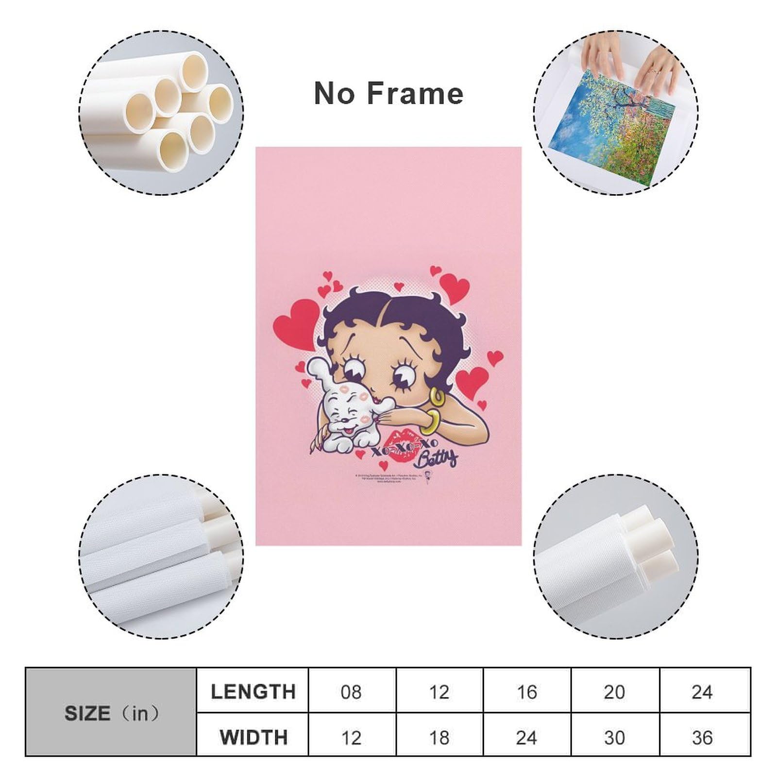 Amazon.co.jp: ベティちゃん アートポスター 飾り絵 かわいい