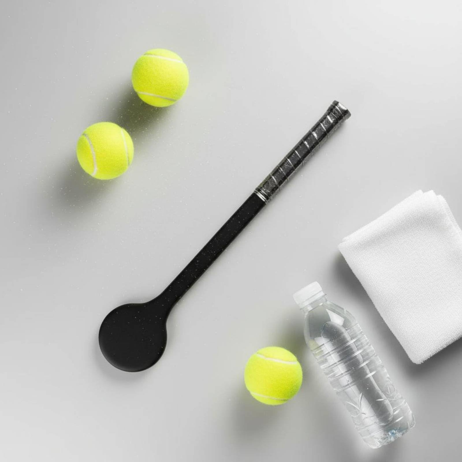 Qianly Raqueta Cuchara de Tenis Aumenta el el Control Raqueta de Agradable Ligero para Principiantes, Entrenamiento, Calentamiento