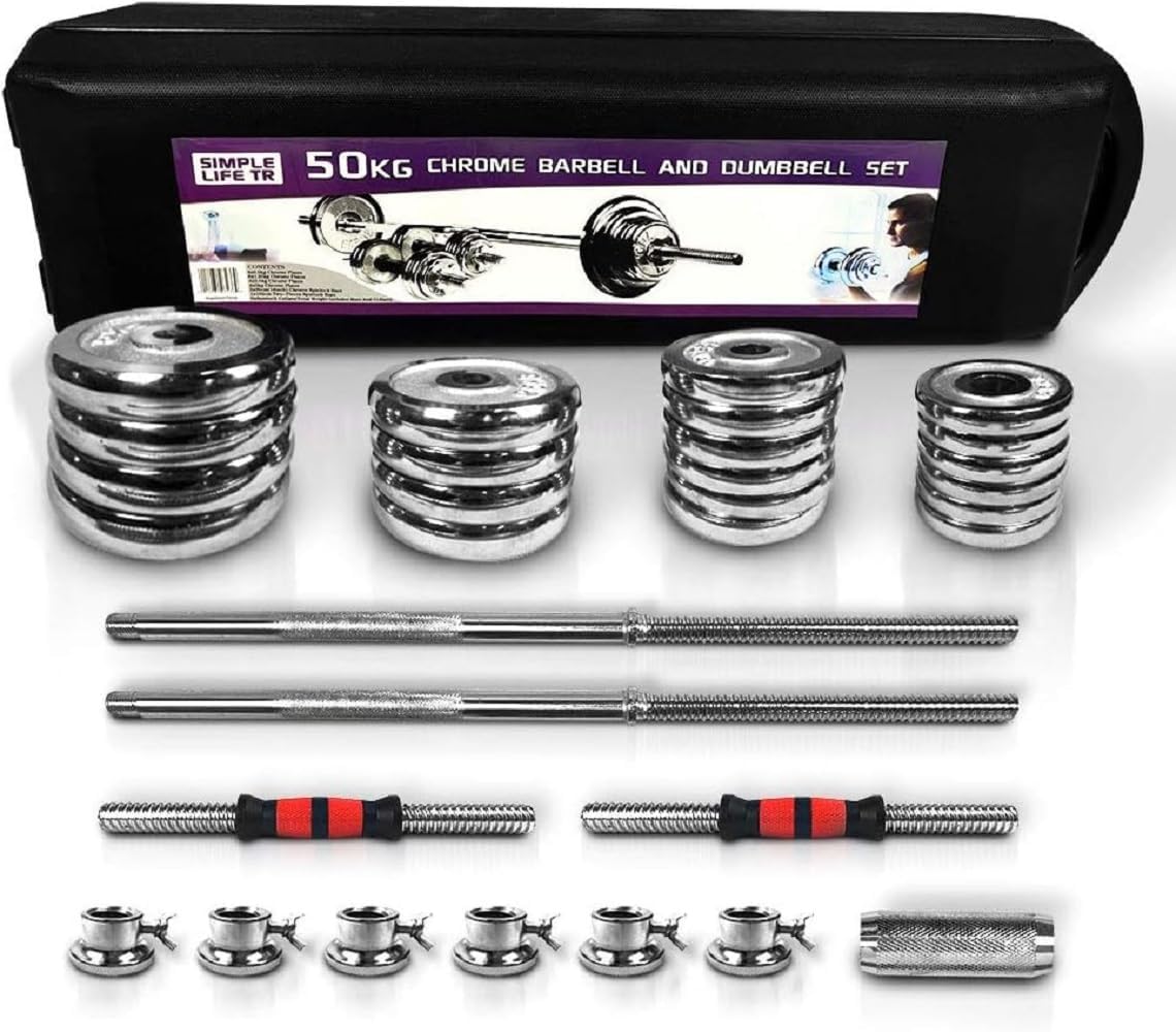 Adjustable Dumbbell Set 44lb/66lb/110lb Home Weight Lifting Professional Dumbbell for Body Workout Home Gym with Carrying Bag Silver