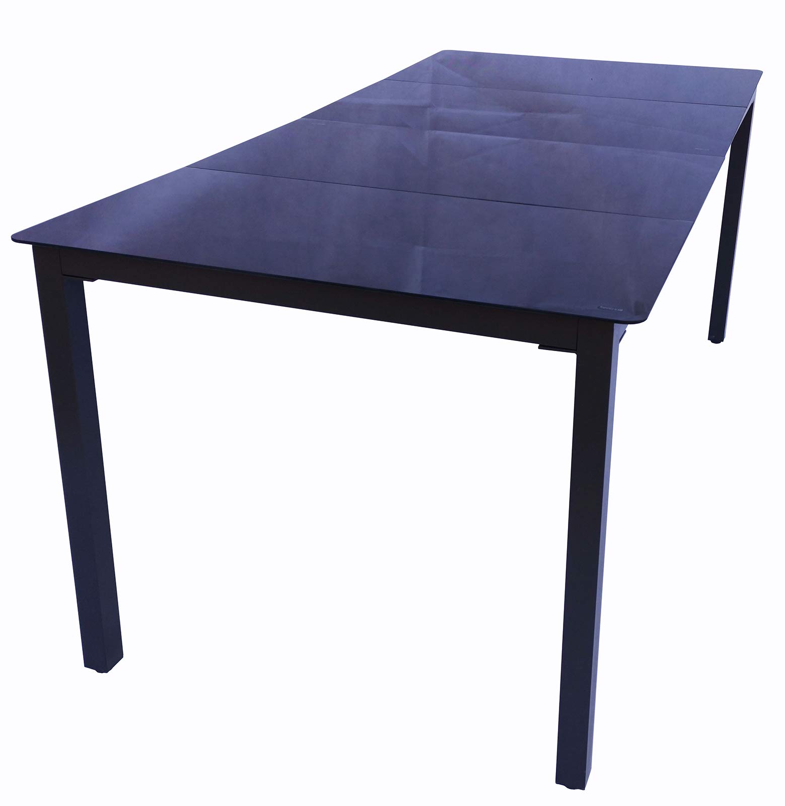 VCM 7 TLG. Gartenmöbel Set | Sitzgruppe Essgruppe | 1x Tisch, 6X Stühle | Tisch Maße ca. H. 76 x B. 189 x T. 90 cm | Stühle 189 SW Anthrazit