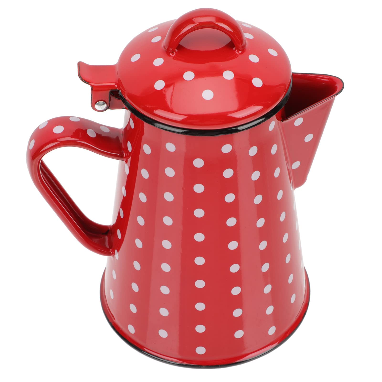 Botella de agua de acero inoxidable esmaltada para cafetera, esmaltada: hervidor de café esmaltado para camping, hervidor de agua caliente, tetera para estufa, fogata, 0. Hervidor de camping de 8 L