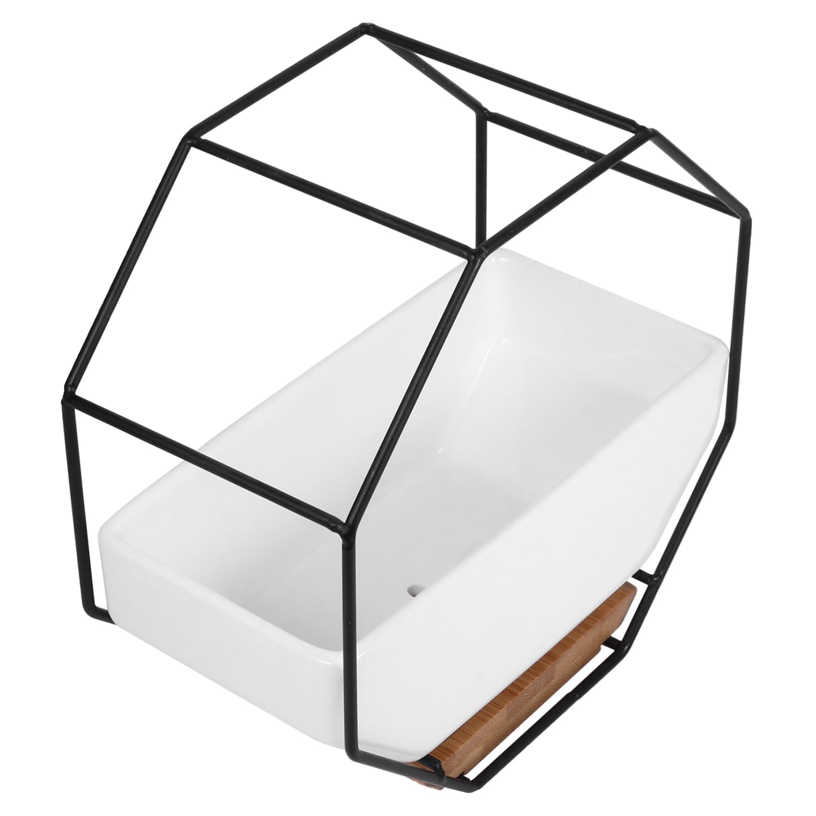 FUNOMOCYA Simple Plant Rack Wall Mounted Flower Pot Holder Rustic Ceramic Decor for Home Easy to Use and Install