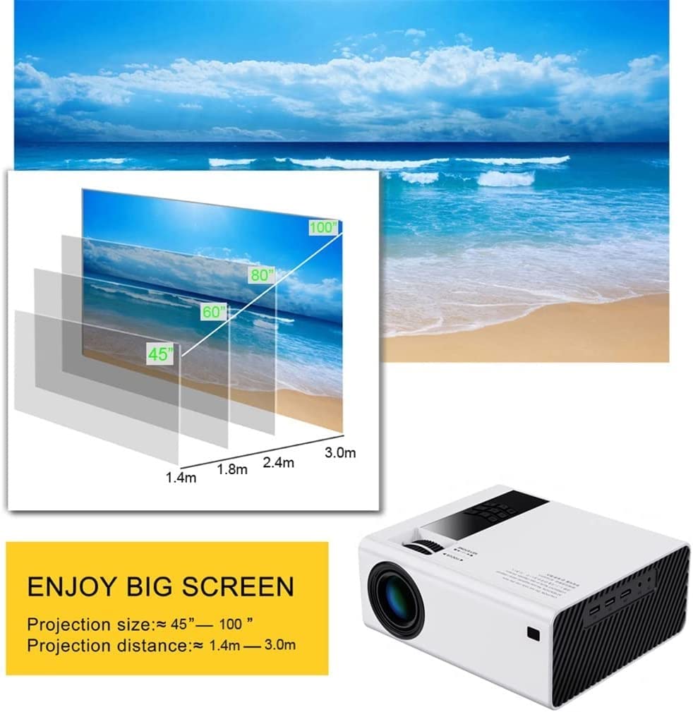 ARTSZY Proiettore LED portatile HD 3300 lumen WIFI Display simultaneo Home Theater Proiettore cinematografico Supporto 1080P Full HD