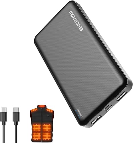 Cargador portátil de batería de 10000 mAh, USB C de entrada y salida de carga rápida, cargador de teléfono portátil de carga rápida para iPhone