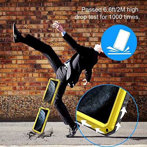 Coque iPhone 13 Pro Max antichoc militaire jaune anti-rayure eau