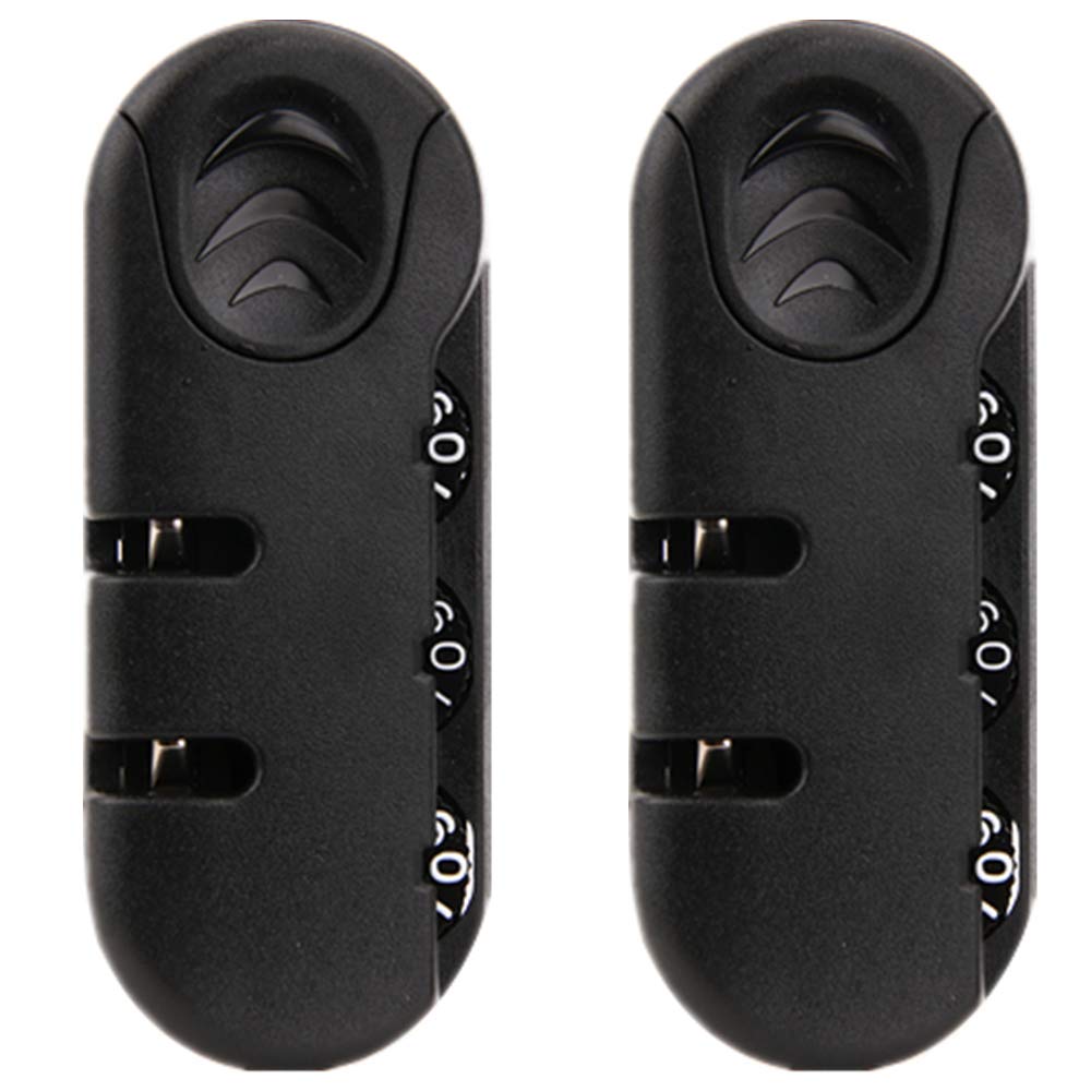 Mnuvxzaewf Black Combination Lock,Travel, Set Of A Pair S007# Password Lock Replacement Suitcases/Luggage For Suitcase Pull Rod