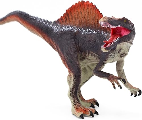 Miniatura 5 de Gemini&Genius Figuras de acción de dinosaurio de Spinosaurus con mandíbula movible para cumpleaños de niños, suministros de fiesta para niños y