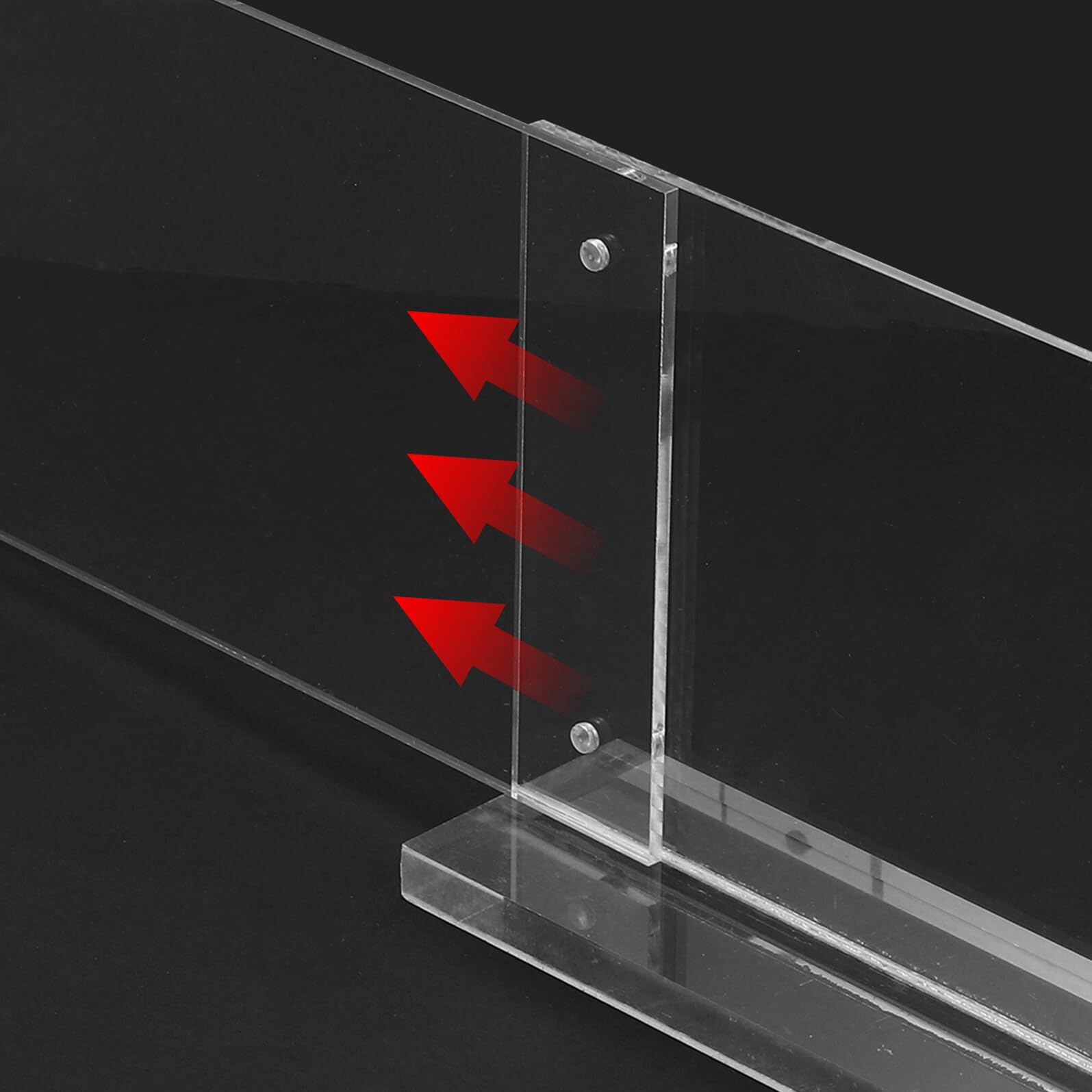 DOITOOL 8 Piezas Soporte de Menú Acrílico Transparente Magnético Doble Cara Base Estable para Escritorio y Mesa Pack para y Oficina