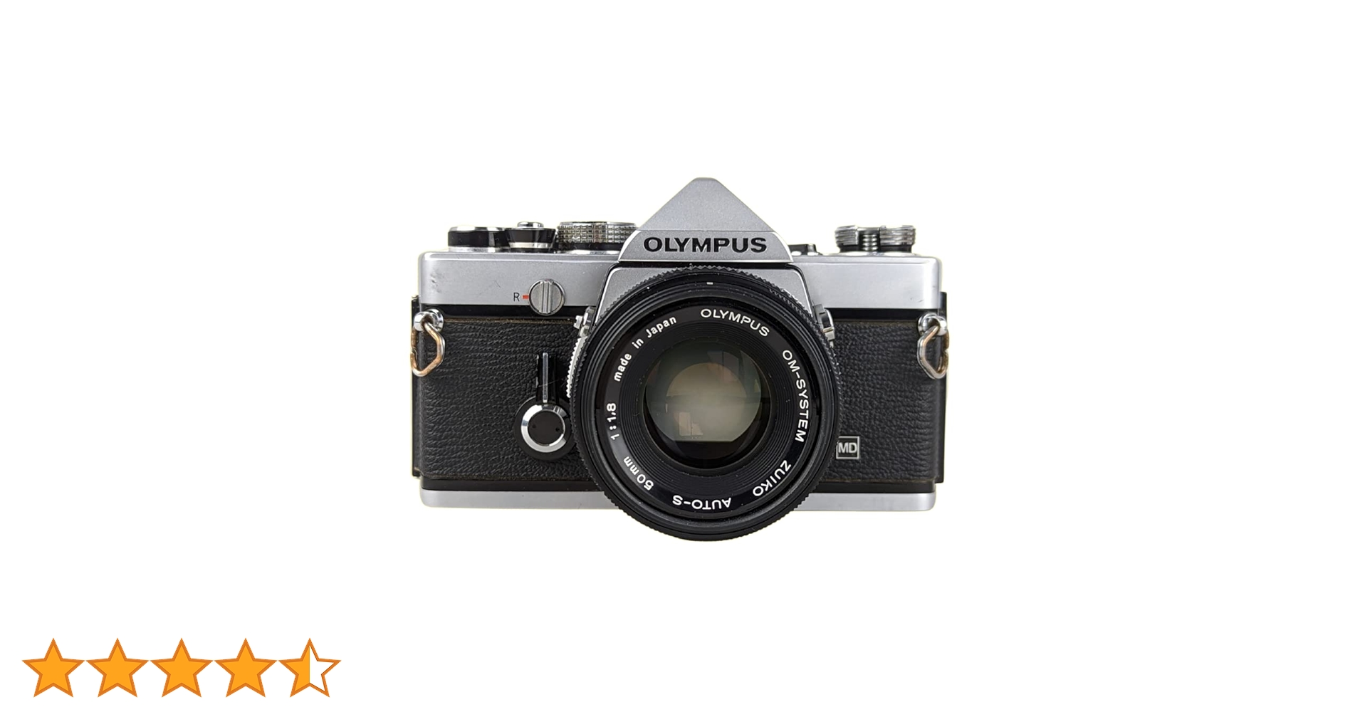 Olympus OM 1 Vintage 35mm SLR Film Camera with f/1.8 50mm