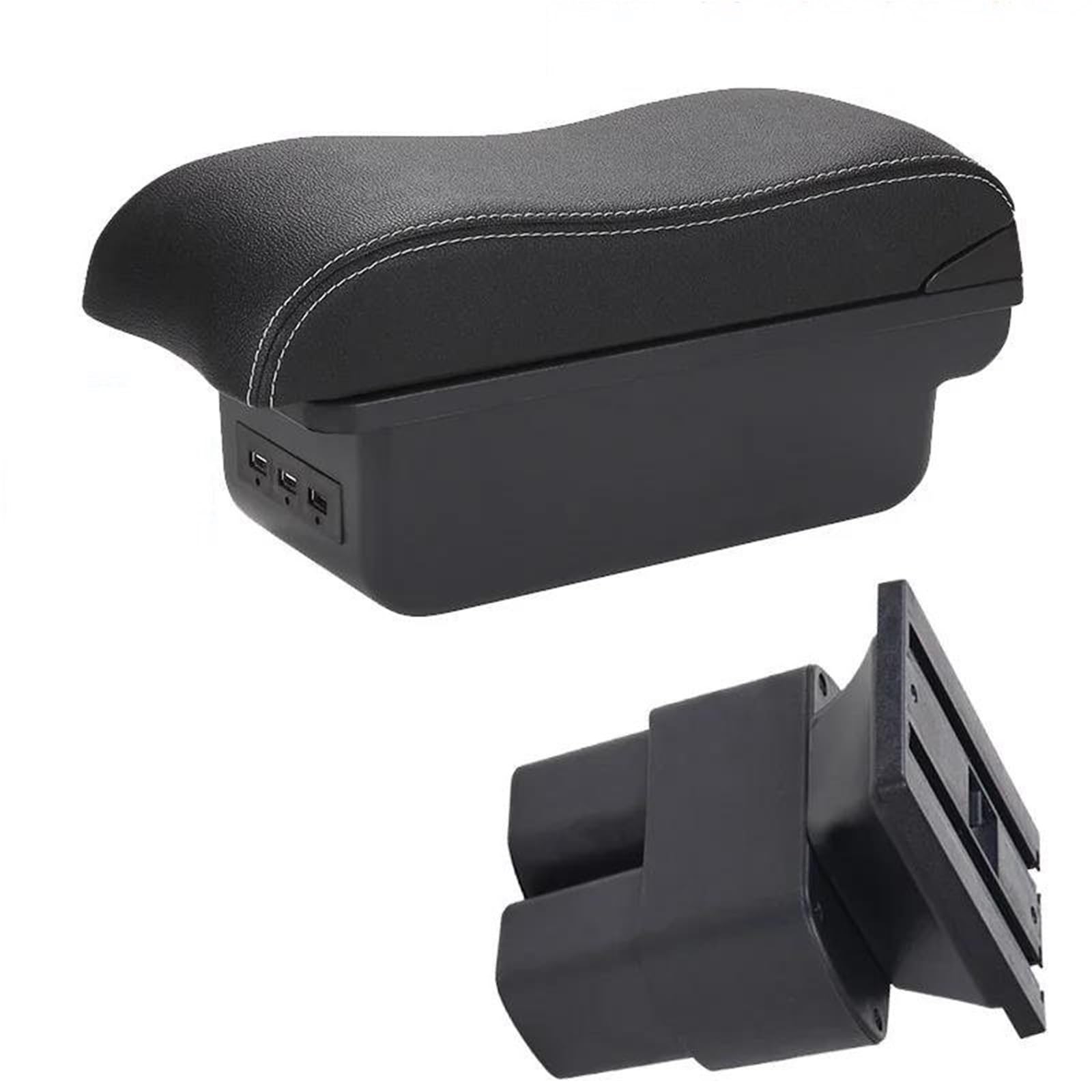 Hjkdsz Type F Cars Armrest Box Protector Curved Surface Center Console Storage For Nissan Nv200 For Evalia Replacement Accessories(Type F)