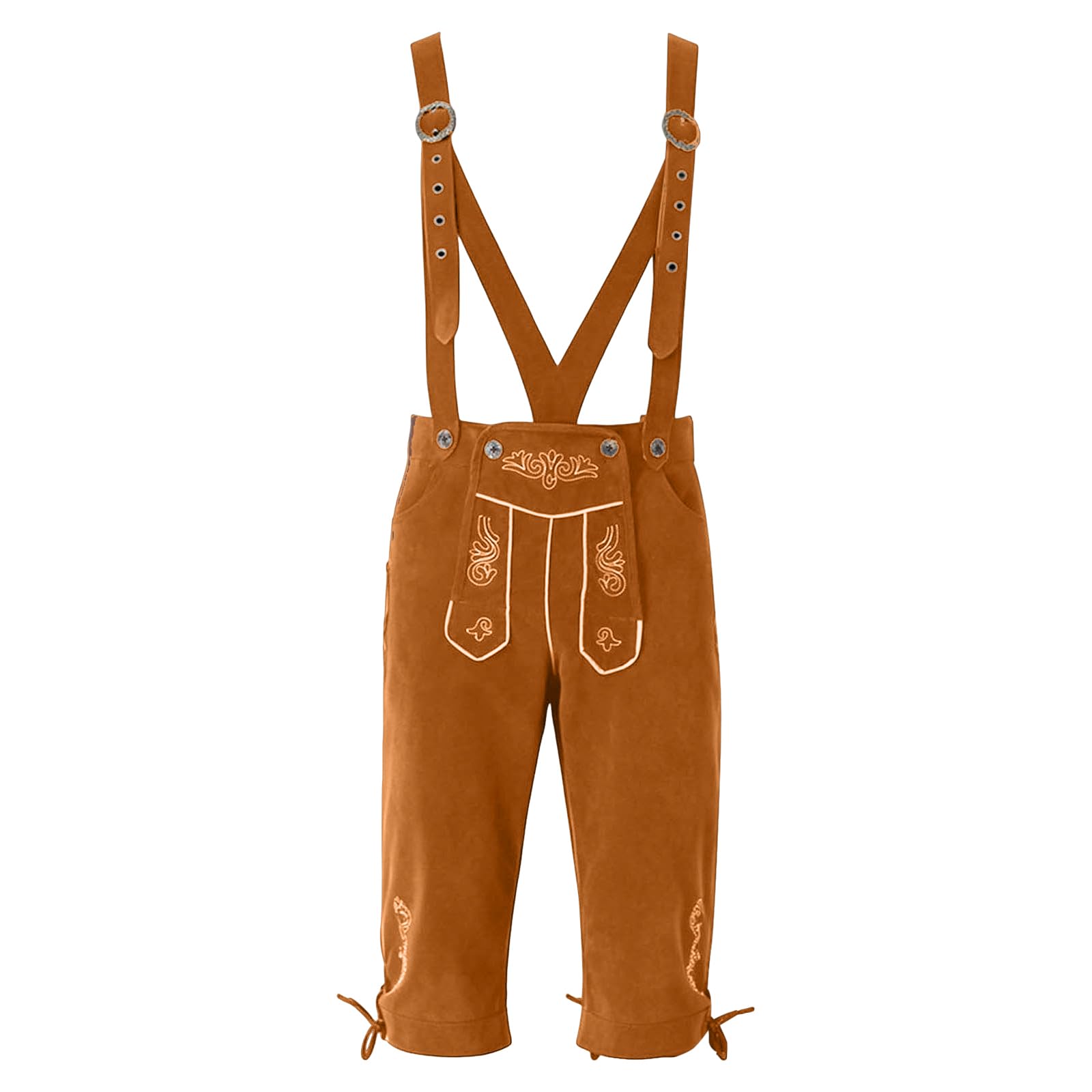 Generisch Oktoberfest Herren Outfit, traditionelles bayerisches Hosenträgerhosen-Set mit klassischem Karohemd, komfortable Passform für langanhaltende Festnutzung und Rollenspiele