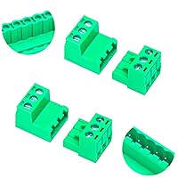 Vista 19 de Tcenofoxy - Conector Phoenix macho y hembra de 0.200 in 2/3/4/5/6/7/8/9/10/11/12/13/14/15/16/18/20/24 pines Phoenix Connector sin soldadura verde