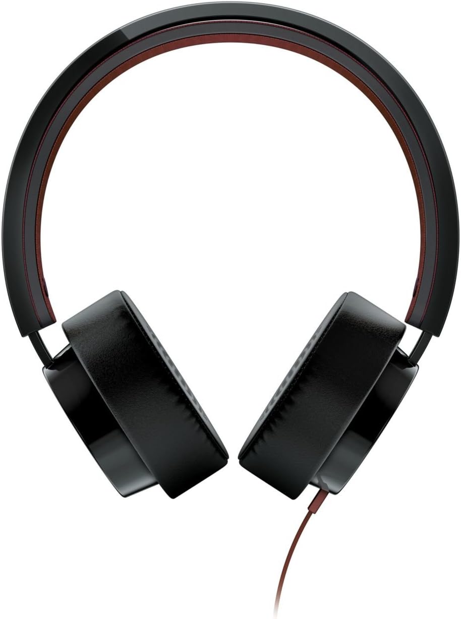 PHILIPS SHL5200BK/10 CitiScape SHIBUYA Headphones with Universal Hands-Free Function 1.2 m Flat Cable Black/Brown