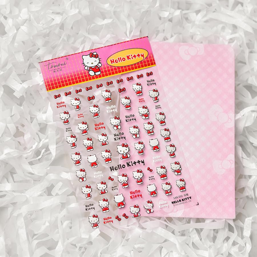 Amazon.co.jp: 浮き彫りデザイン キティHello Kitty ネイルシール