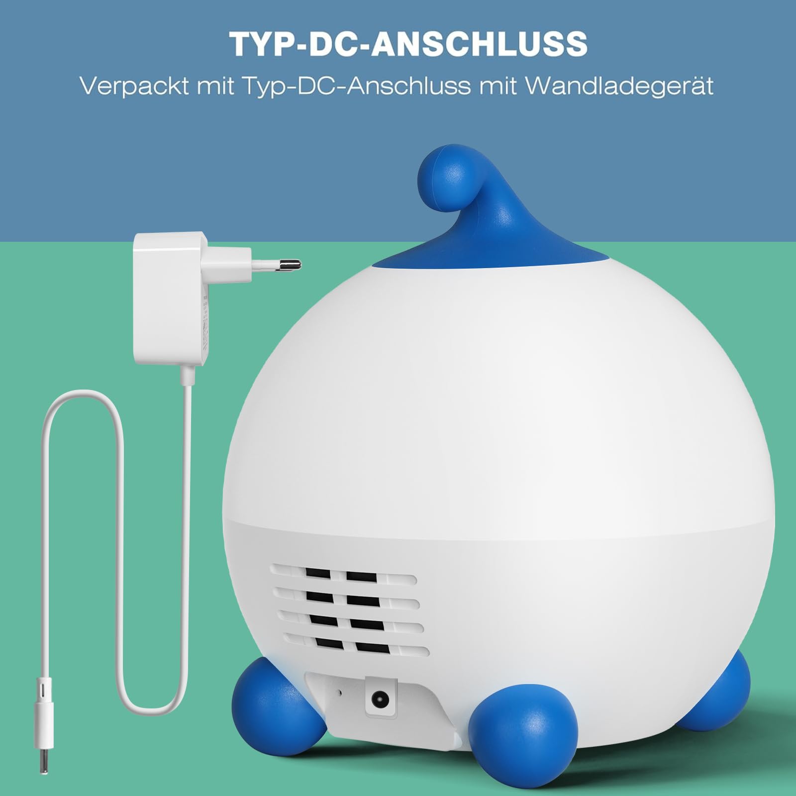 I·CODE Kinder Wecker, Lichtwecker Kinder Mit Abschaltautomatik &Wake Up Light, Schlaftrainer Klein Jungen Mädchen Teens (Blau)