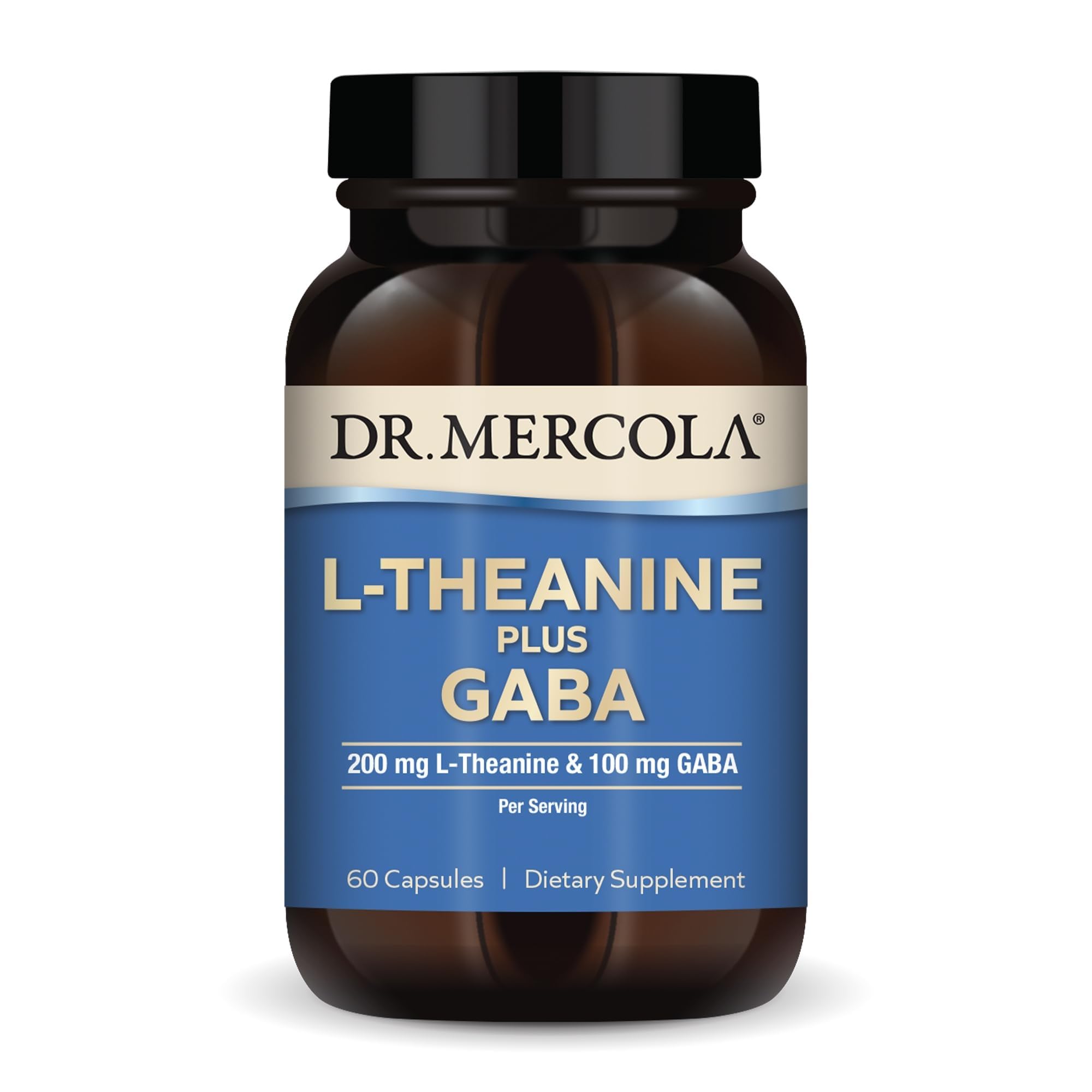 Dr. Mercola L-Theanine Plus GABA, 200 mg, 180 Capsules (90 Servings) — Amazon image 9