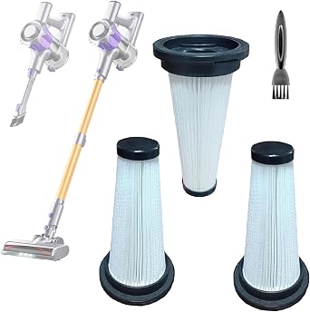 3Pack Hepa Filters Replacement Compatible with MBYULO Cordless Vacuum Cleaner, Model EHBR-A001-V01.Washable Filters Works with MBYULO Stick Vacuum.