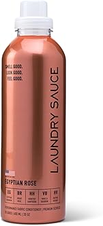 Laundry Fabric Softener (Egyptian Rose) Luxury Fragrance, Softens & Preserves Fabric, Reduces Wrinkles, 19 Fl Oz