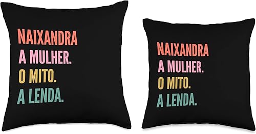Miniatura 3 de Funny Portuguese First Name Design - Naixandra Throw Pillow