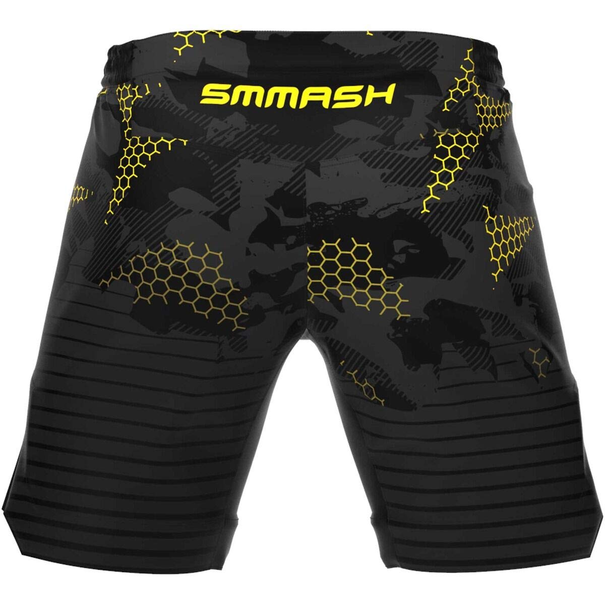 SMMASH Pantalones Cortos Hombre para Artes Marciales Kickboxing Boxeo Muay Thai Deportivos De Combate Choker