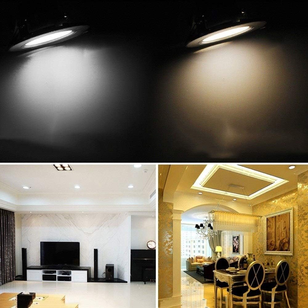 Recessed 3W/5W/7W/9W/12W/18W/24W 86-265V Wide Pressure Aluminum Recessed LED Downlight Home Ceiling Light Interior Lighting Decoration Spotlight Acrylic Metal Panel Light Integrated