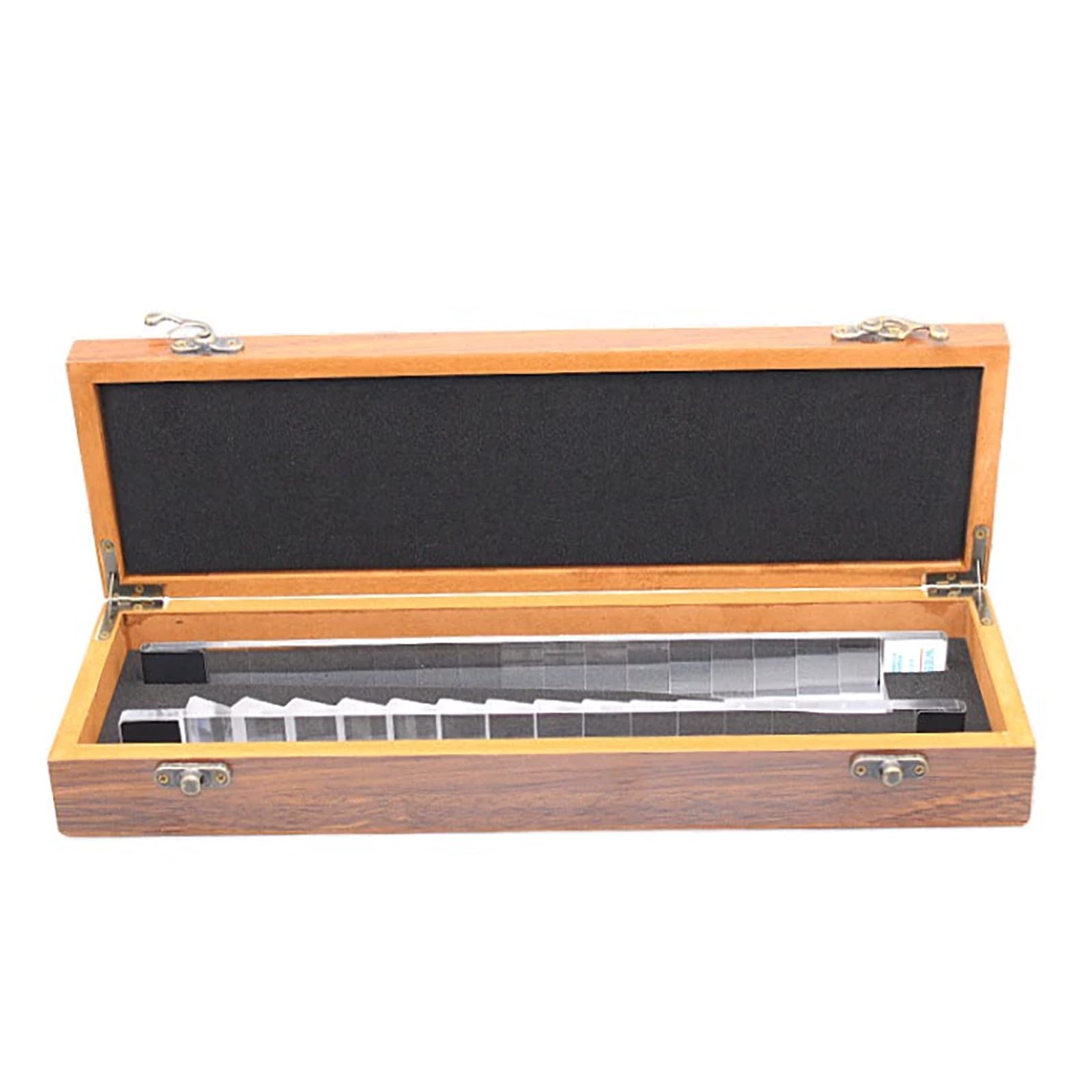 Set di prismi oftalmici ottici, Kit per Esame dello strabismo, Barre per prismi oculari Orizzontali (16) e Verticali (15), con Scatola in Alluminio, per ospedali e Centri di optometria Set di prismi oftalmici ottici, Kit per Esame dello strabismo, Barre per prismi oculari Orizzontali (16) e Verticali (15), con Scatola in Alluminio, per ospedali e Centri di optometria