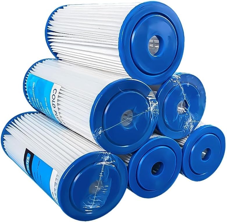 Image of Deeptime Ice Bath Filter Cartridge 7.7x4.5 inch PP Sediment 6 Pack
