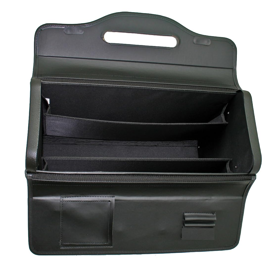 Pilotenkoffer, Schwarz, Handgepäck, 41 cm, 15 Liter, Kunstleder, Wasserfest, Abnehmbare Schulterriemen, Zahlenschloss, Ideal für Außendienst, Taxi, LKW-Fahrer