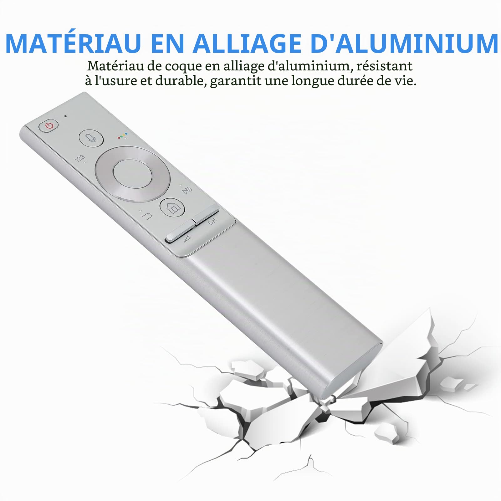 Télécommande de Remplacement la Plus Récente, Télécommande TV Adaptée pour Voice TV -01272A -01270A Série -01274A, Boîtier en Alliage D'aluminium