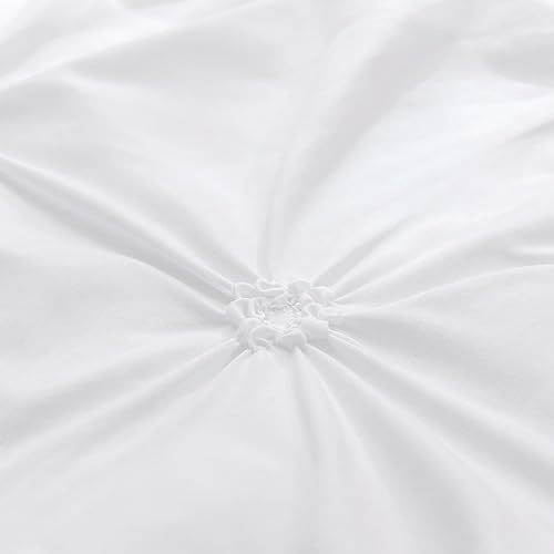 Miniatura 6 de PINNKKU Pintuck - Juego de ropa de cama plisada para cuna, 3 piezas, falda de cuna, manta y sábana para cuna, juegos de cuna para niñas, ropa de