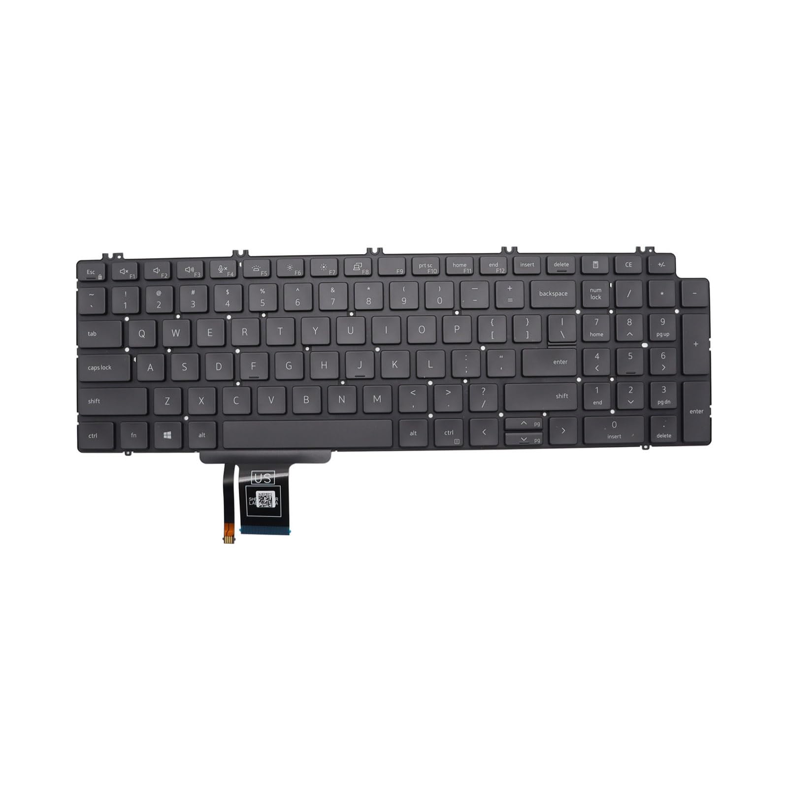 Clavier Dell Precision 7550 7560 7750 7760 US rétroéclairé 0713DM