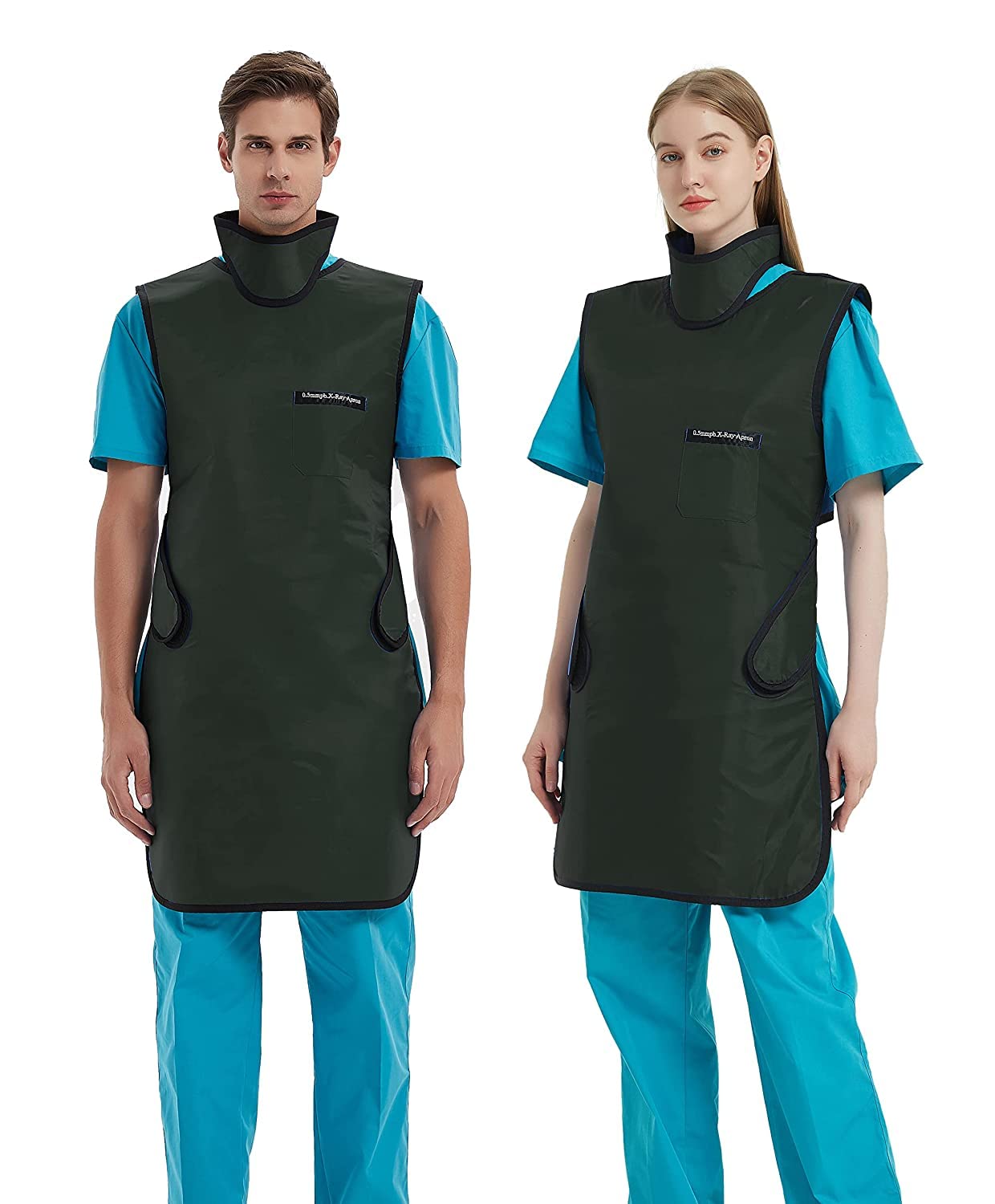 SHINRAY 0.5mmpb Xray Lead Apron for Xray with Thyroid Shield Collar,Lead Gown,Dental Xray Shield