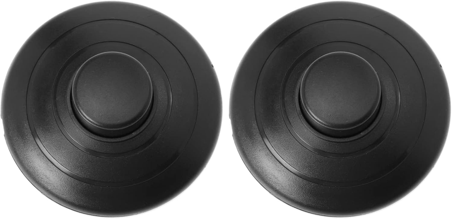 Bedside Tabletop Push Convenient Light Foot Floor Lamp Round Tool : Black Button On-Off Using Night On for Footswitch Hotel Off Control Desktop Plastic Home Pedal