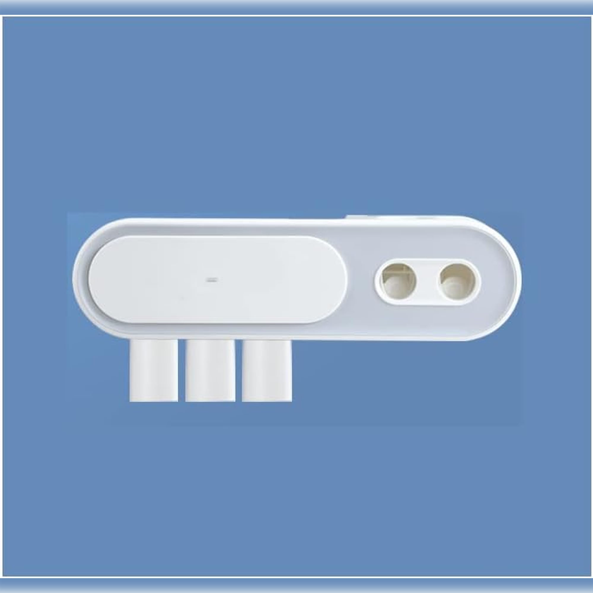 Étagère de rangement avec distributeur automatique de dentifrice pour matins sereins