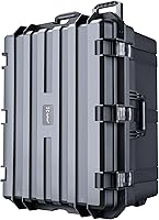 Vista 9 de Lykus HC-5120 Funda rígida impermeable con ruedas y espuma personalizable, Tamaño interior 20.3x11.3x7.3 pulgadas, Adecuada para cámara, lente