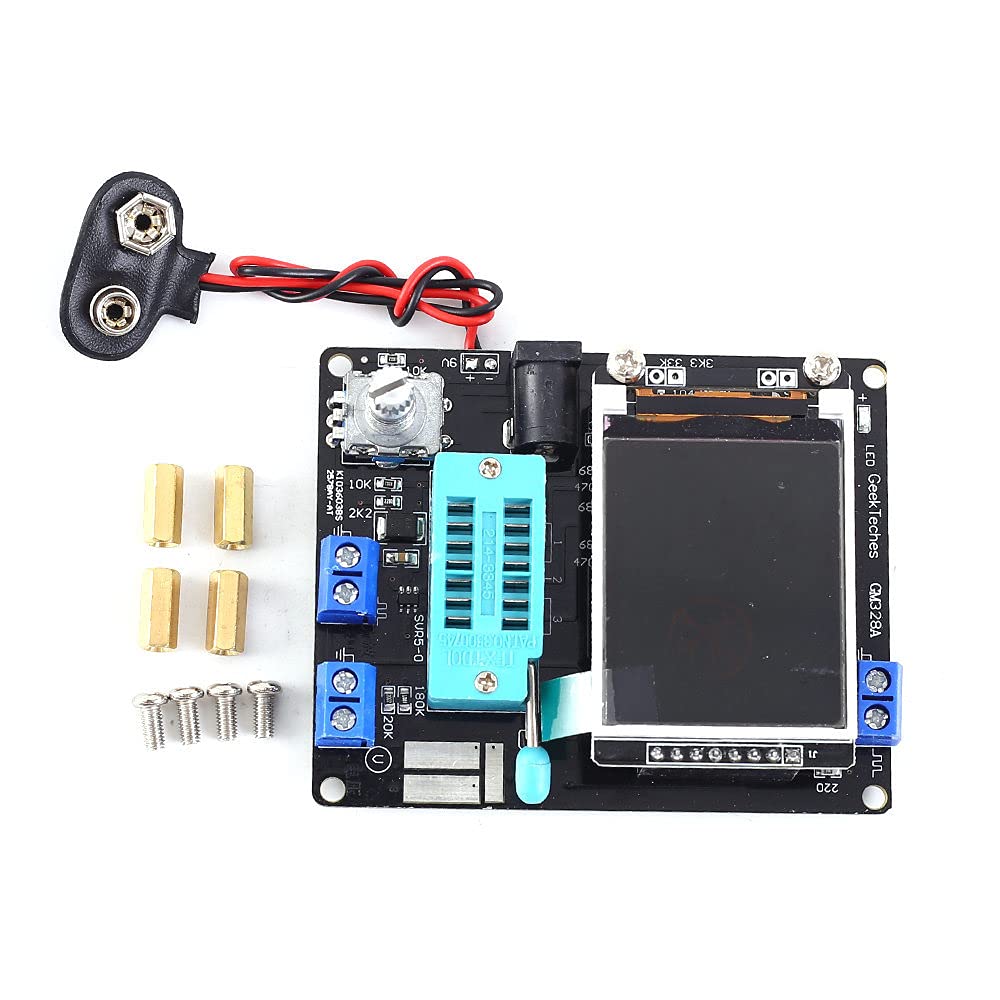 Transistor Tester Frequency Meter PWM Square Wave Generator LCR Meter Voltmeter Resistor Capacitor Detector Multifunction Detect