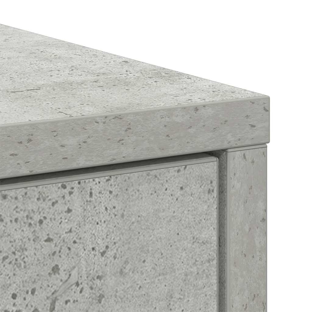 vidaXL Credenza con Cassetti e Ante Grigio Cemento 73x31x90 cm, armadietto, Armadio credenza, Armadio da corridoio, Armadio Buffet, Armadio da Cucina
