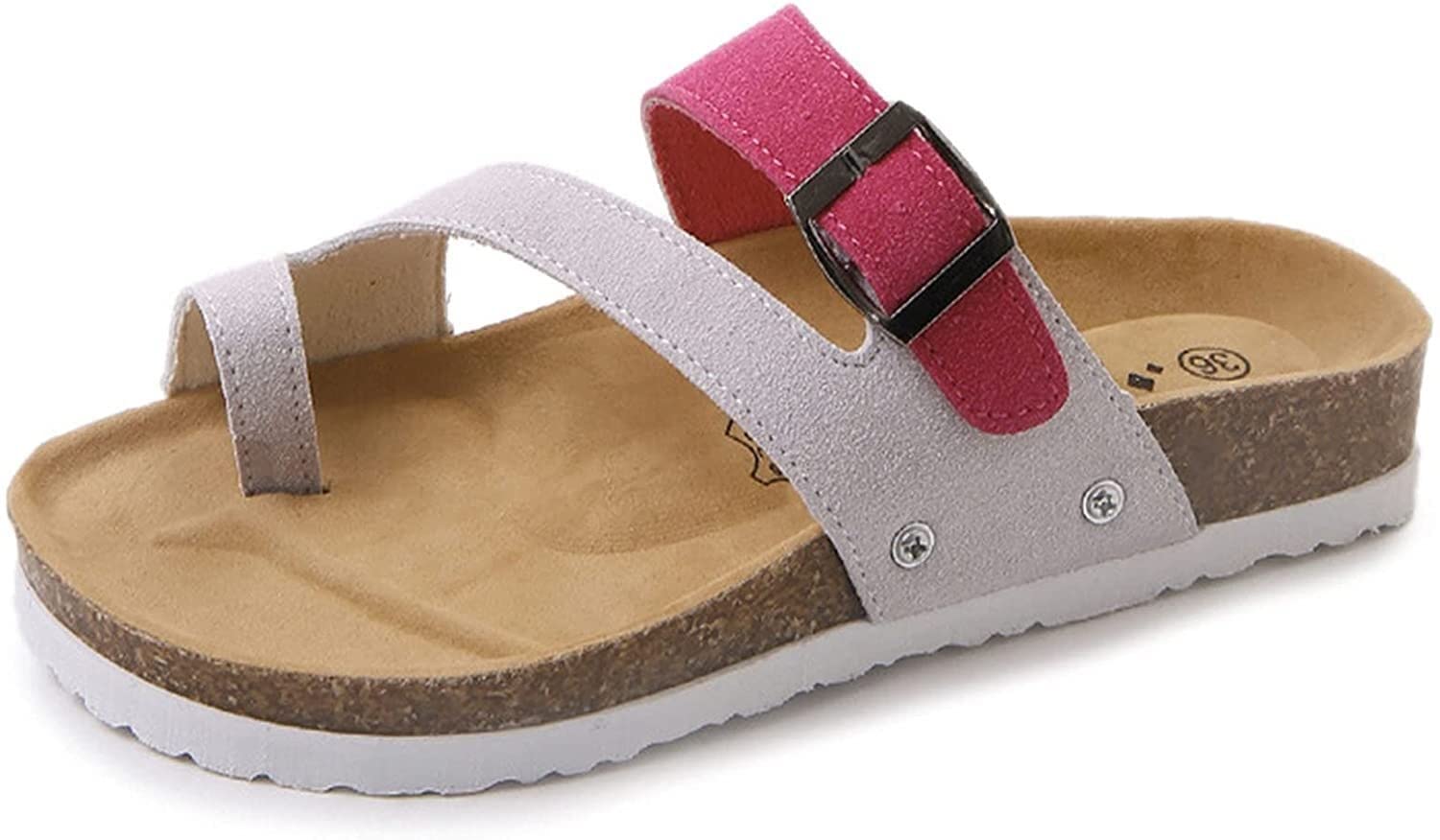 LIUDAN Damskie płaskie sandały Casual Toe Flip Flop Travel Outdoor Sandały letnie damskie kolorowe sandały z klipsem na palce taca plażowa buty damskie otwarte palce antypoślizgowe sandały