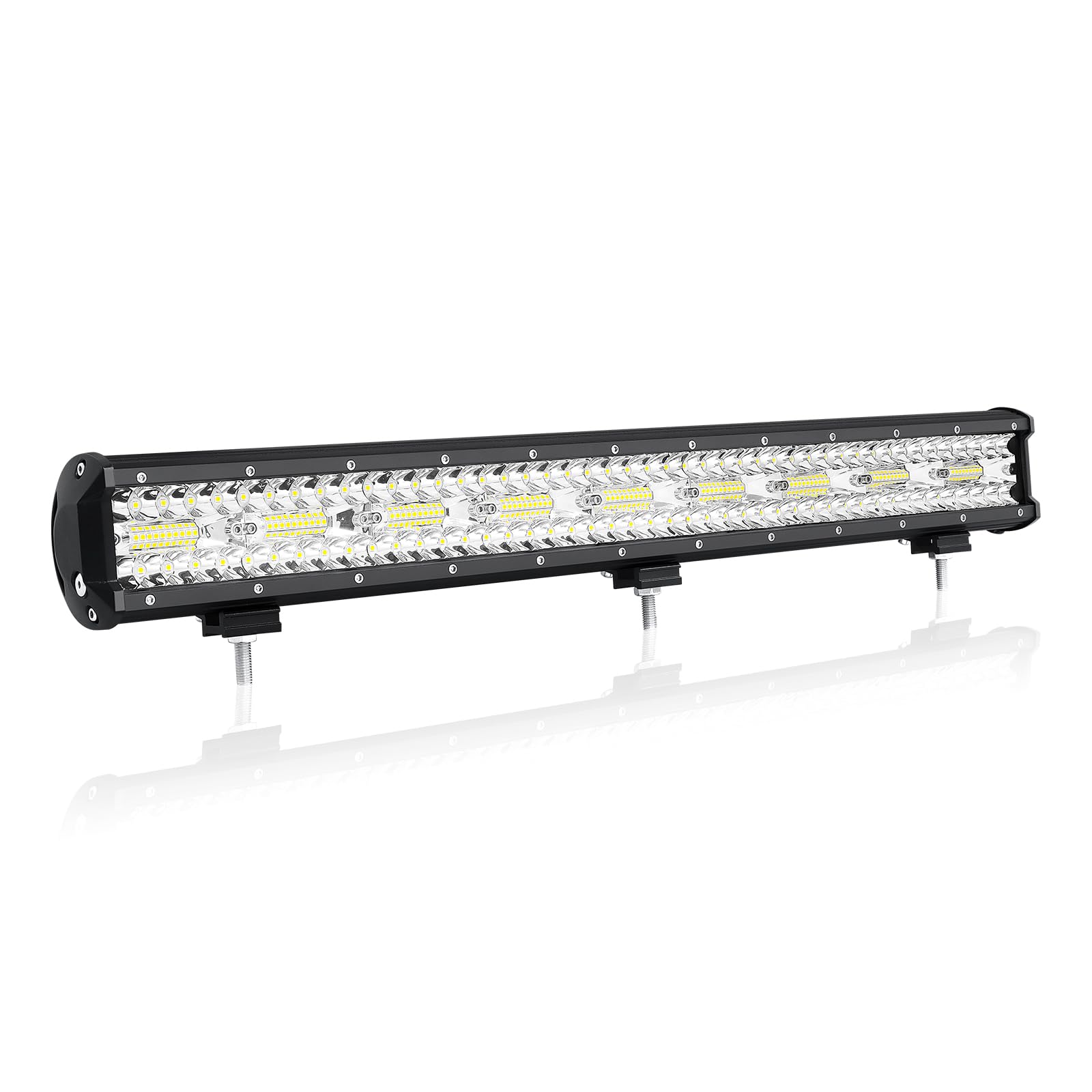 Willpower Reflektor roboczy LED, 26", 66 cm, 540 W, 12 V, 24 V, IP67, wodoszczelny, do samochodów offroad, traktorów, dodatkowy reflektor cofania, światło