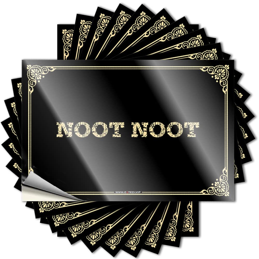Saying Emo Easy Apply | Noot Noot Motivational Bottle Peel and Stick(6X9CM)