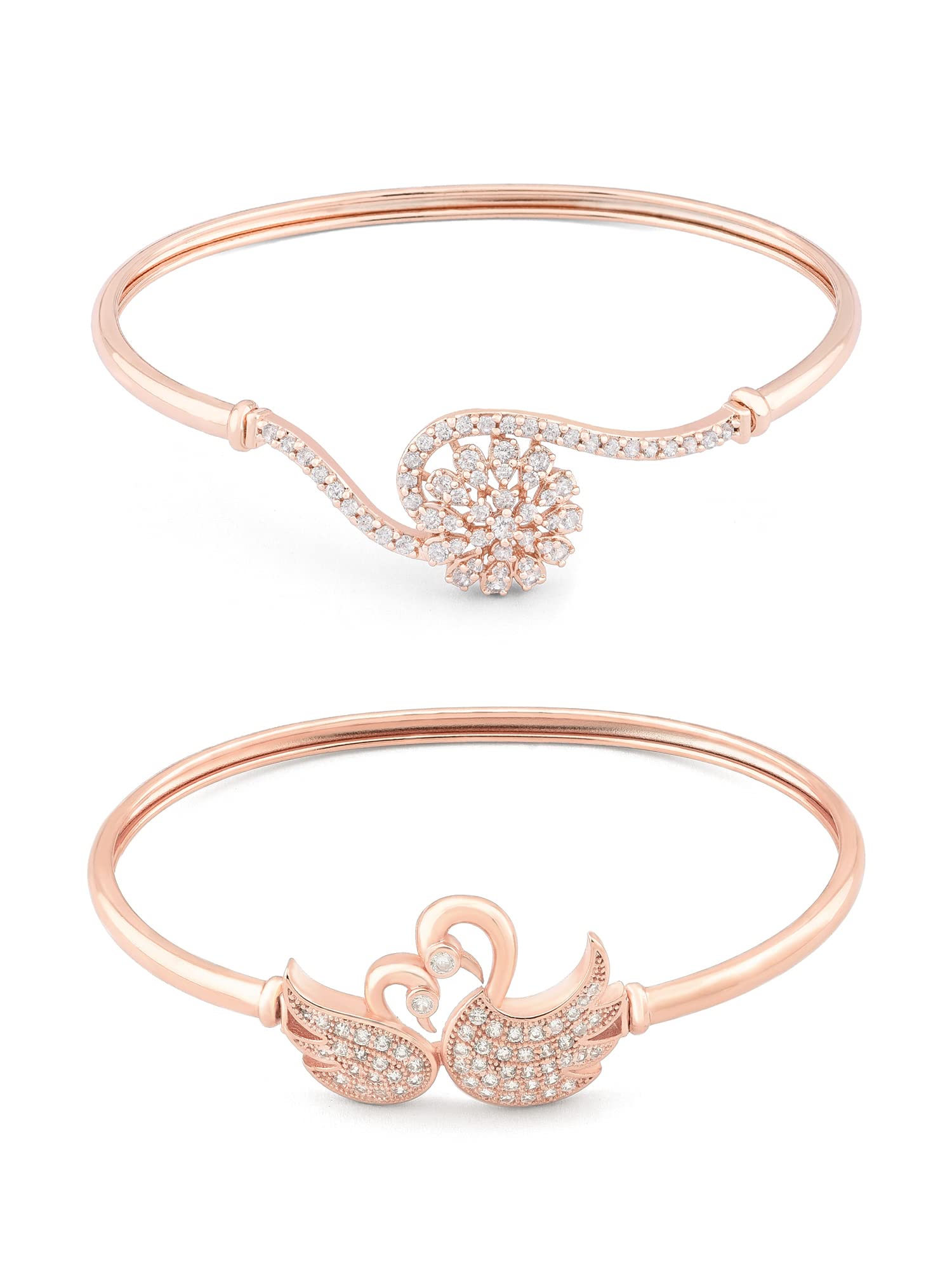 See full amazon price history chart for ZAVERI PEARLS Set of 2 Rose Gold Cubic Zirconia Contemporary Brass Kada Bracelets For Women-ZPFK13387 ZAVERI PEARLS Set of 2 Rose Gold Cubic Zirconia Contemporary Brass Kada Bracelets For Women-ZPFK13387 (B09XHMLDDB) Amazon Price History, Amazon Price Tracker