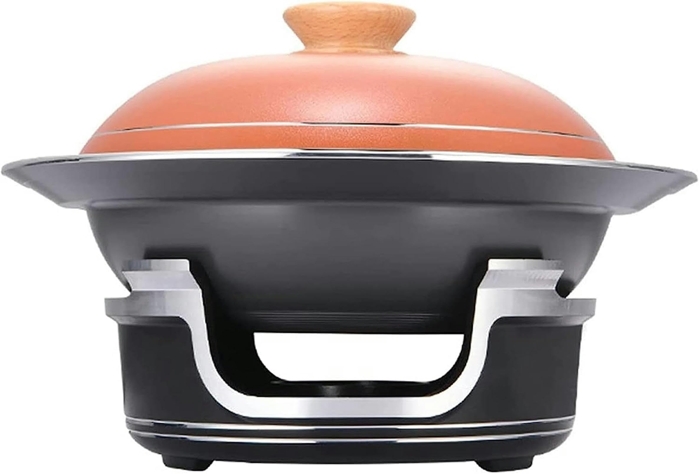 Juego De Calentadores De Buffet Redondos De Aleación De Aluminio De Tamaño Completo con Bandejas, Tapa Y Soportes para Combustible, para Catering, Cenas, Fiestas Y Bodas.,31cm