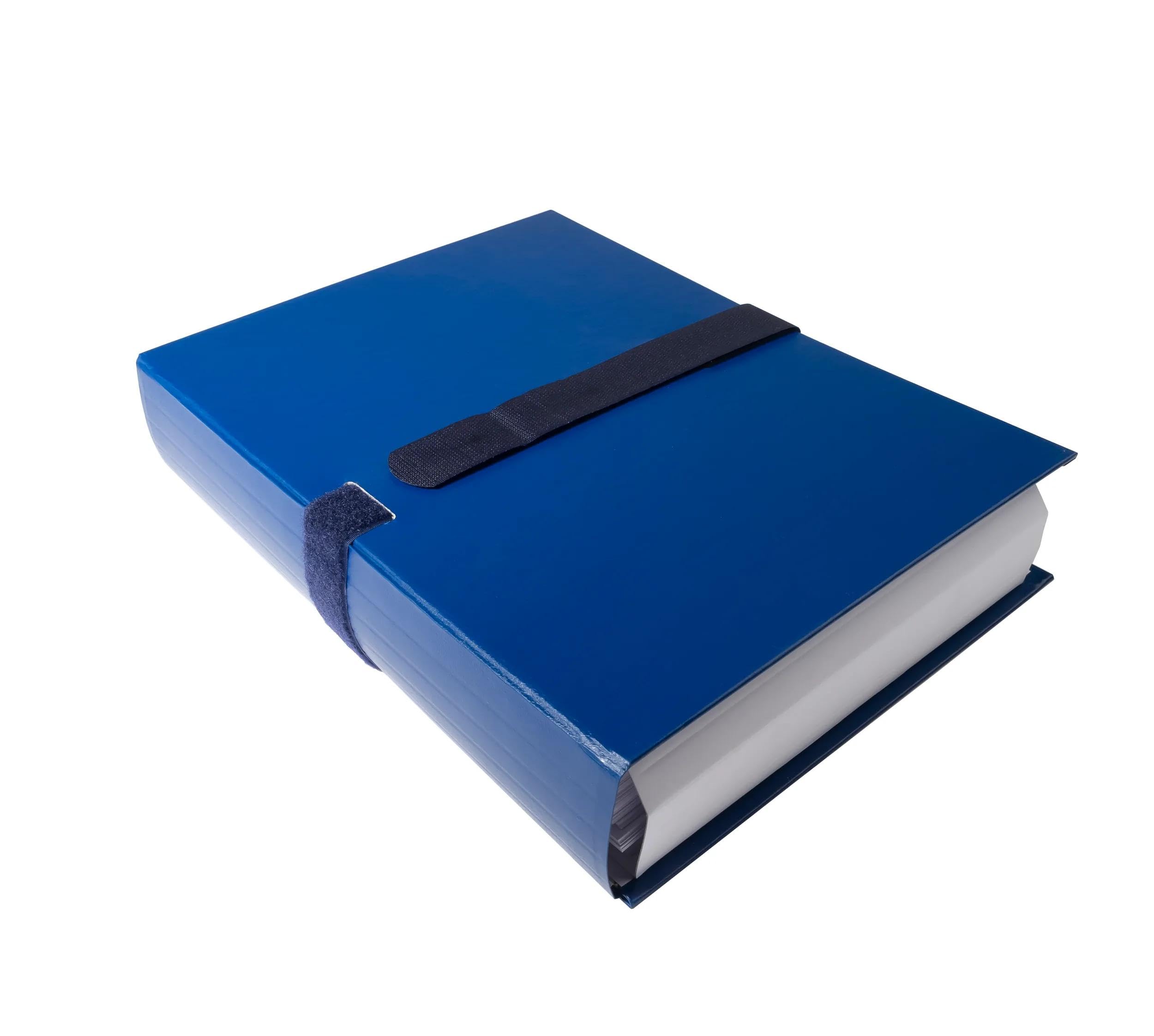 Exacompta 10 Cartelle Soffietto Balacron Blu Scuro