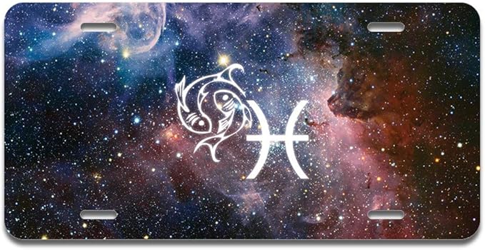 SignMission Pisces Aluminum License Plate | License Plate 12