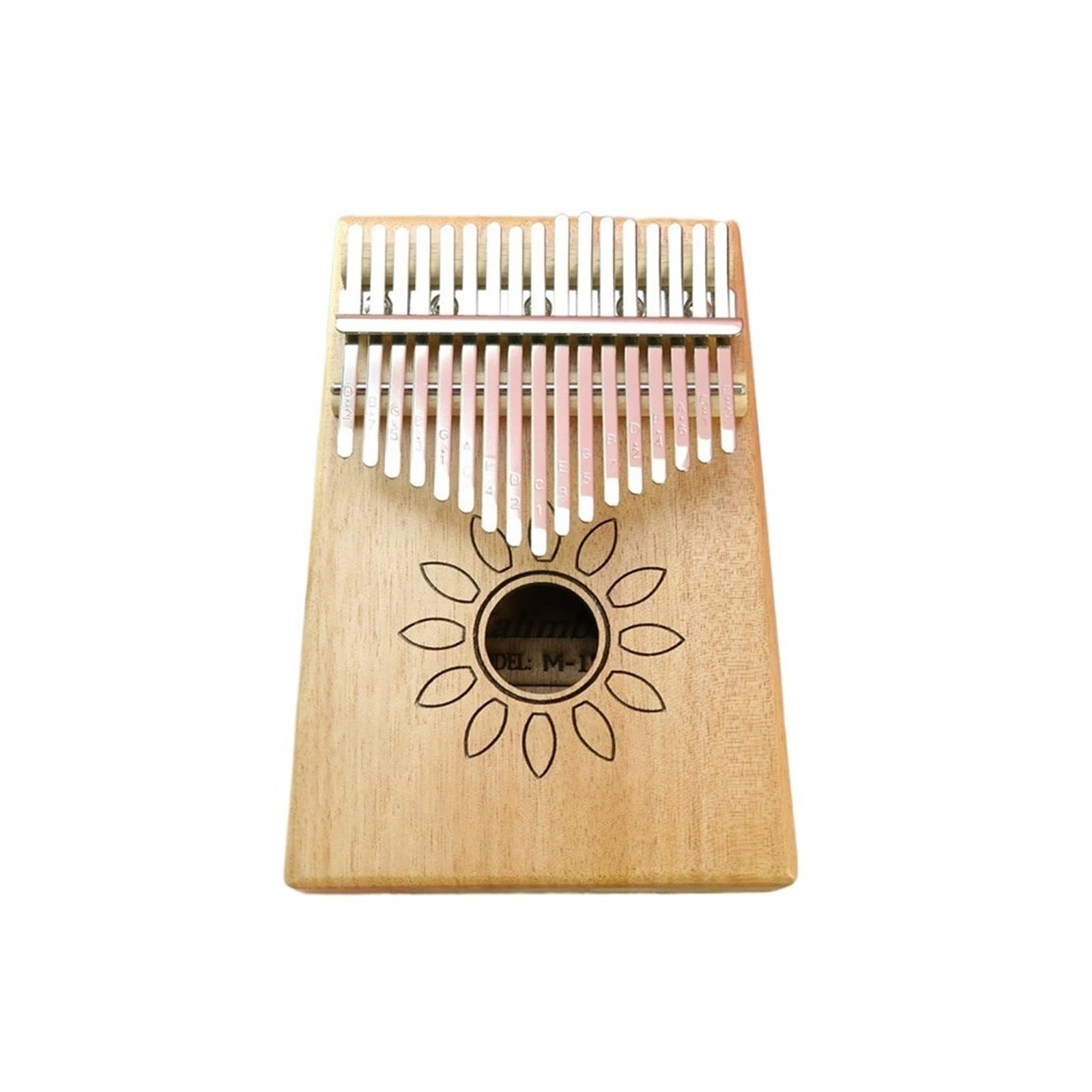 kalimba mini 17-tonowy fortepian palcowy w kolorze drewna w kształcie słonecznika 17-tonowy instrument muzyczny dla początkujących kalimba