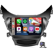 Naifay 8Core Android Car Radio for Hyundai Elantra 2011 2012 2013, 9" IPS Touchscreen for Elantra Radio with Wireless Carplay Android Auto/Bluetooth/Wi-Fi/FM/GPS/SWC/Camera/MIC