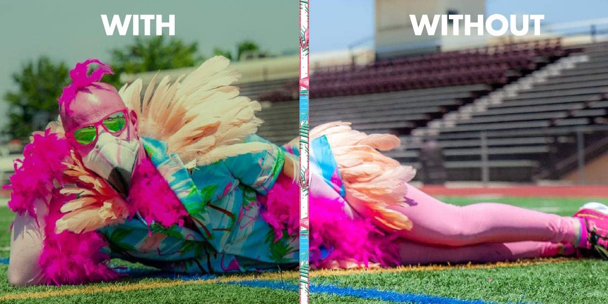 goodr Electric Dinotopia Carnival Polarized Sunglasses for Men & Women, Light Teal Solid Frames with Purple Reflective Lens, UV400 Protection, No Slip - Image 7