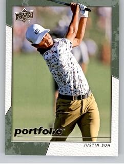 2024 Upper Deck Portfolio #17 Justin Suh Golf Trading Card in Raw (NM or Better) Condition