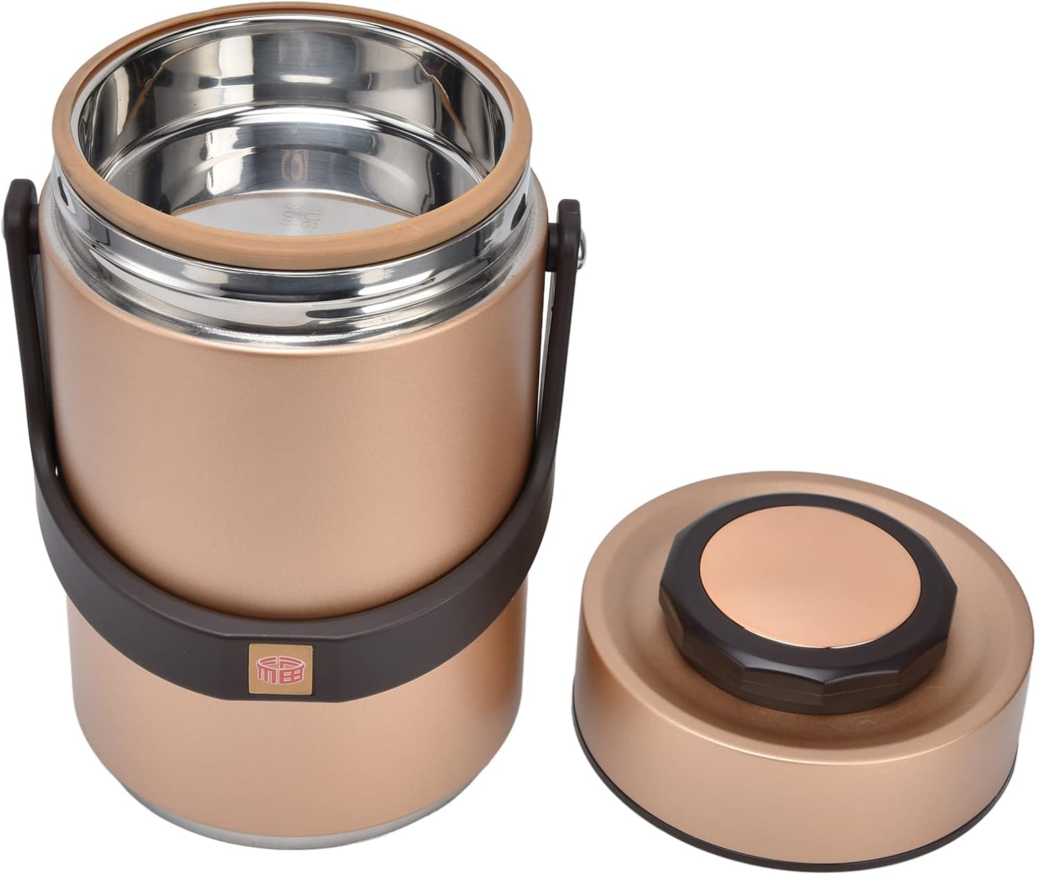 Insulated Lunch Containers Stainless Steel Double Vacuum 2300ml Capacity for Work, Travel, Picnic & Outdoor Use (Gold)